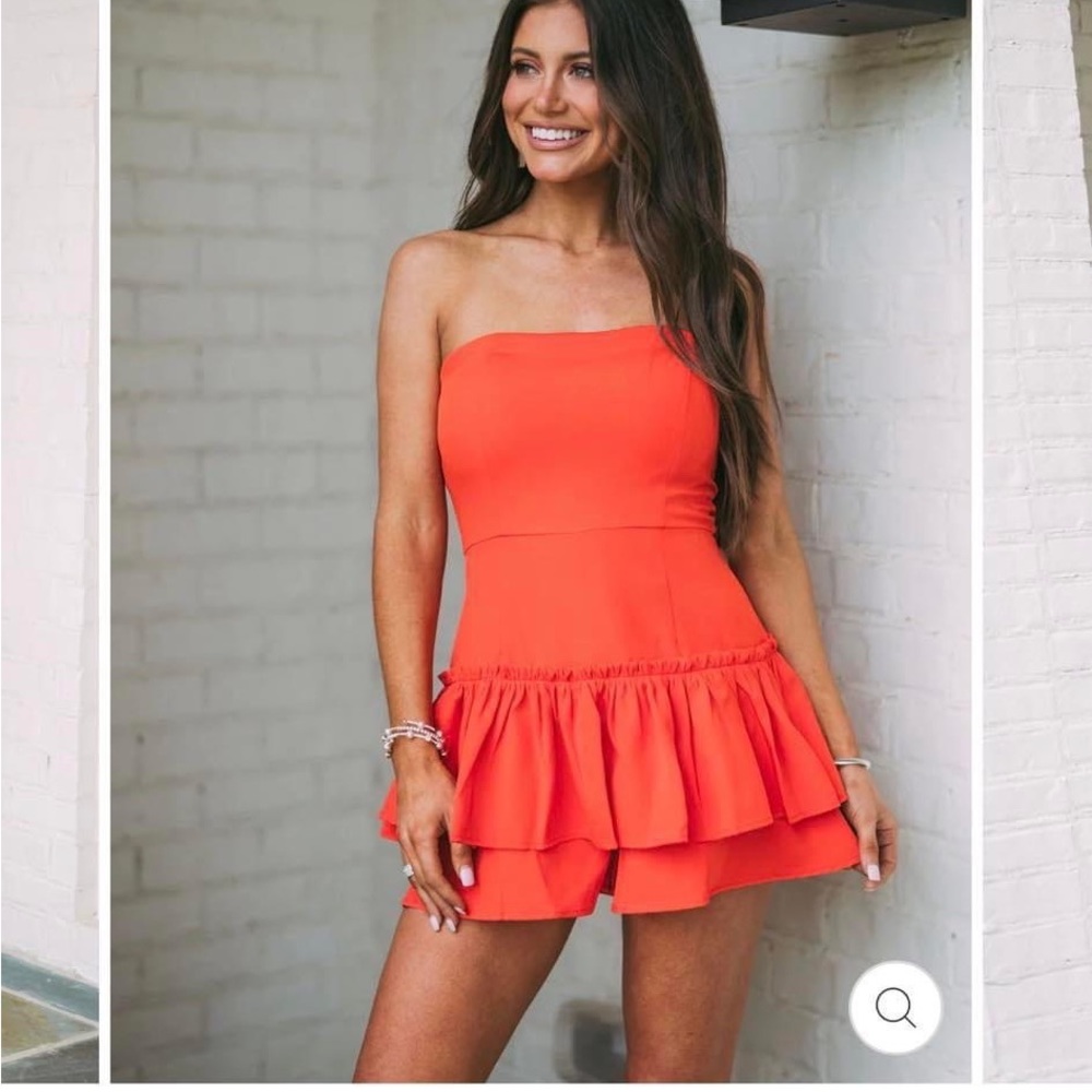 Strapless romper size L